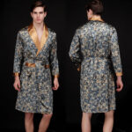 Men's Summer Long Ice Silk Pajamas Nightgown - Image 2