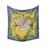 Women's Fashion Print Square Silk Scarf - Image 8