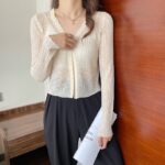 Very Fairy Blouse, Ice Silk Sunscreen Sweater, Summer New Small Cardigan, Thin Section, Long-sleeved Blouse Women - Image 4