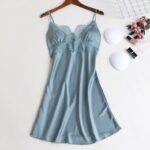 Five-Piece Pajamas Ladies Sexy Lace Nightgown With Chest Pad Set - Image 2