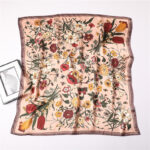 Printed Silk Scarf Female Professional Scarf Simulation Silk Scarf - Image 8