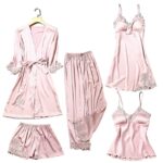 Pajamas Women's Summer Silk Pajamas Nightgown Thin Section - Image 3