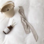 Silk Narrow Strip Silk Scarf Pure Color Wild Scarf - Image 5