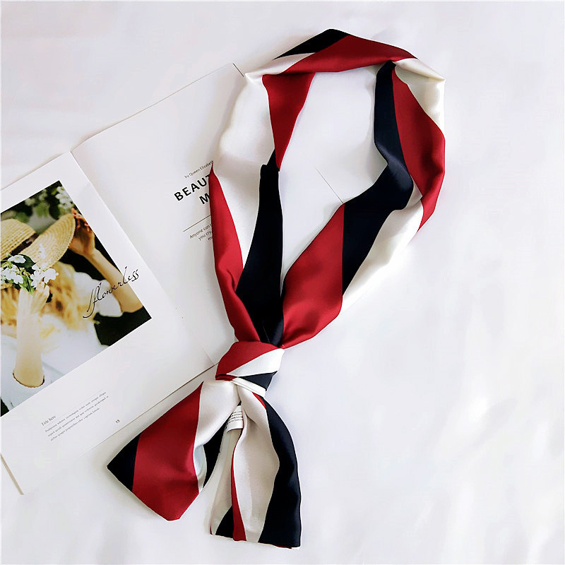 1620192914028.jpg Women's Silk Scarf Long Spring And Autumn Double-sided Dual-use - Image 1