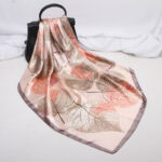 Imitation Silk Satin Silk Scarf Female Russian Leopard Print - Image 4
