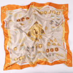 Big square scarf shawl silk print scarf - Image 4