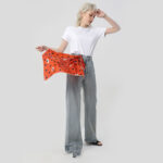 silk scarf scarf small tie - Image 2