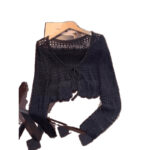 Knitted Long Sleeve Sun Protection Thin Cardigan Blouse Ice Silk Air Conditioning Top - Image 5