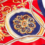 Fashionable Women's Faux Silk Print Scarf - Image 6