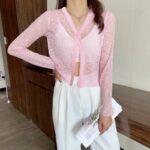 Very Fairy Blouse, Ice Silk Sunscreen Sweater, Summer New Small Cardigan, Thin Section, Long-sleeved Blouse Women - Image 7