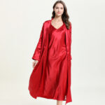 Ladies Silk Pajamas Hanging Skirt Nightgown Two-piece Set - Image 5
