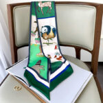 Women's Fashion Vintage Print Decorative Silk Scarf - Image 7