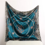 Scarf Fashion Leopard Print  Silk Scarf - Image 6