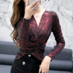 Blouse With Sparkly Silk Blouse - Image 3