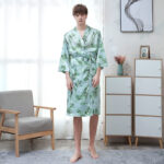 Ice Silk Couple Pajamas Sexy Pajamas Women Short-sleeved Thin Suit - Image 3