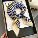 Women's Vintage Print Fashion Silk Square Scarf - Image 8