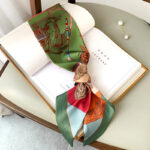 Women's Fashion Vintage Print Decorative Silk Scarf - Image 8