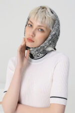 Silk twill scarf 90 cm silk scarf - Image 4