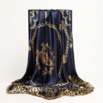 Scarf Fashion Leopard Print  Silk Scarf - Image 3