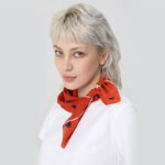silk scarf scarf small tie - Image 3