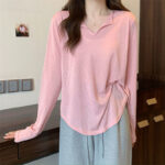 Summer Thin Ice Silk Air Conditioning Blouse Top Clothes - Image 4