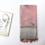 Women's Cashew Print Silk Scarf Shawl - Image 4