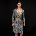 Men's Summer Long Ice Silk Pajamas Nightgown - Image 4