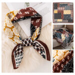 70cm Emulation Silk Scarf Fashion Scarf - Image 8