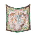 Women's Fashion Print Square Silk Scarf - Image 10