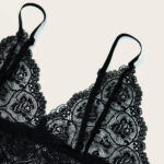 Sexy Pajamas Four-piece Lace Sling Set With Nightgown Nightdress - Image 2