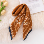 70cm Emulation Silk Scarf Fashion Scarf - Image 2