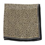 Artificial Silk Leopard Print Silk Scarf - Image 2