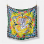 Women's Fashion Print Square Silk Scarf - Image 5