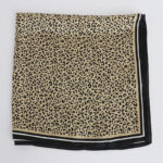 Artificial Silk Leopard Print Silk Scarf - Image 4