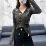 Blouse With Sparkly Silk Blouse - Image 6