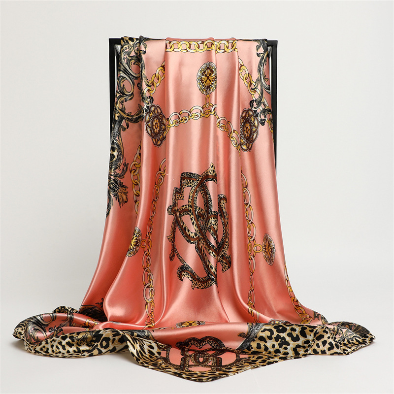 edf681fb-1ad6-490c-bccb-39ffd6528b12.jpg Scarf Fashion Leopard Print Silk Scarf - Image 1