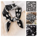 70cm Emulation Silk Scarf Fashion Scarf - Image 9